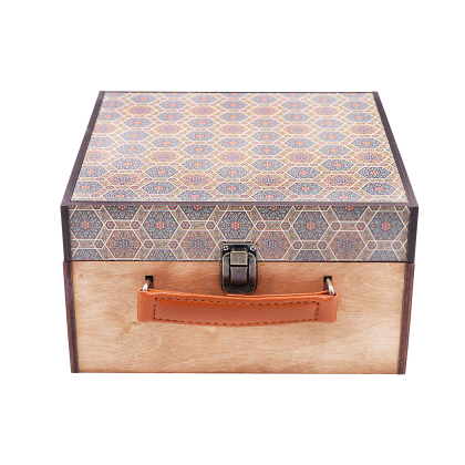 جعبه چوبی چهارتایی تک درب