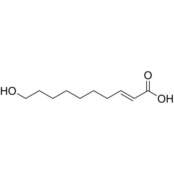 10-Hydroxy-2-decenoic acid _ CAS 765-01-5 _ AbMole BioScience _ 10-Hydroxy-2-decenoic acid Price_11zon
